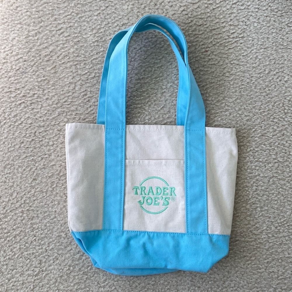 Blue Trader Joe’s Mini Canvas Bag